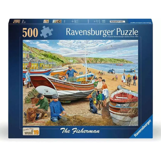 the fisherman jigsaw puzzle box