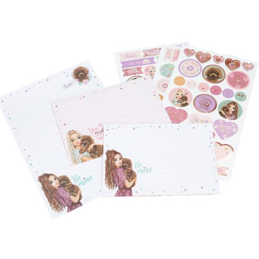 contents of top model letter writing set