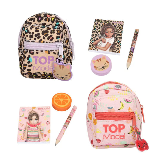 assorted mini stationary backpacks