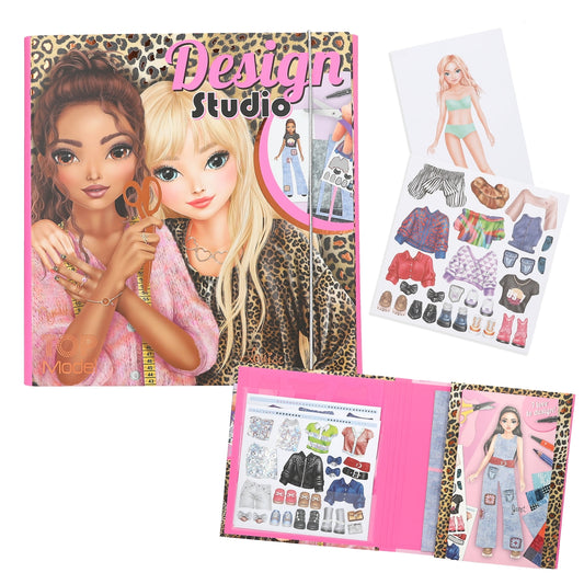 design studio top model boo cover and contents displayed