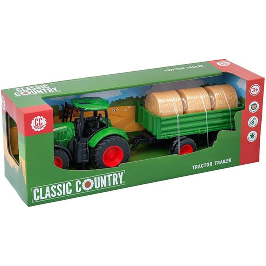 Classic Country Tractor and Trailer Set