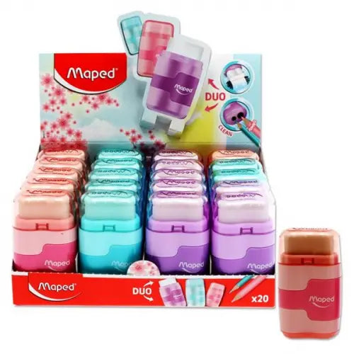 assorted eraser sharpeners
