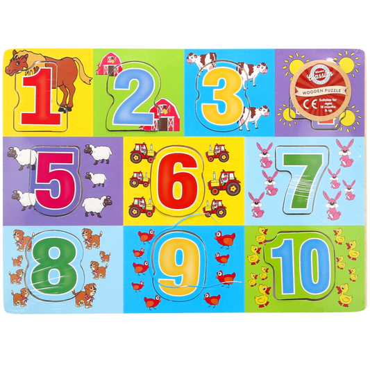 wooden numbers puzzle