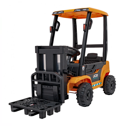 JCB Forklift 12V Electric Ride On Tractor Yellow