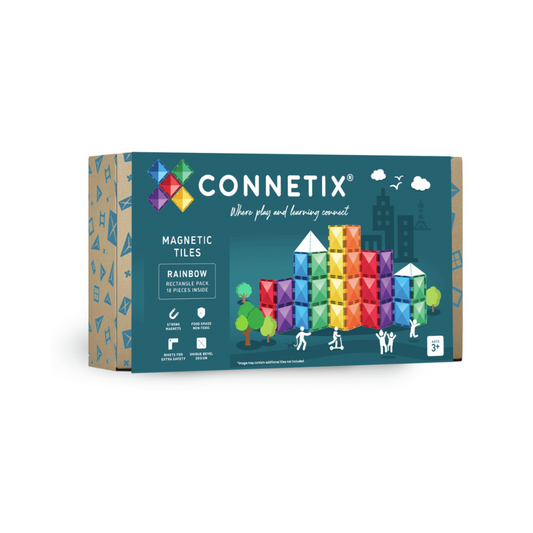 Connetix Rainbow Rectangle Pack 18 pc
