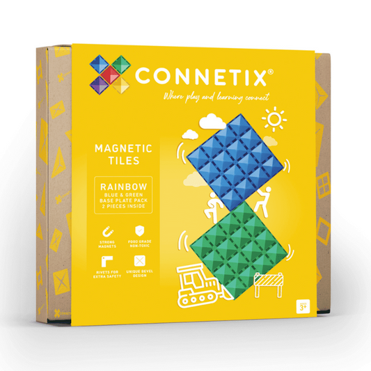 CONNETIX Rainbow Blue & Green Base Plate 2pc