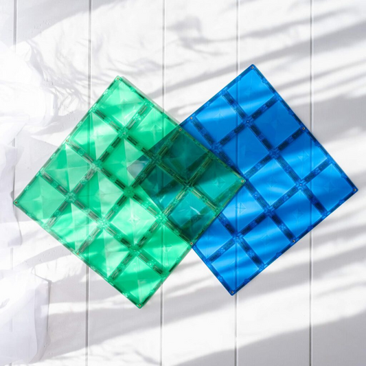 CONNETIX Rainbow Blue & Green Base Plate 2pc