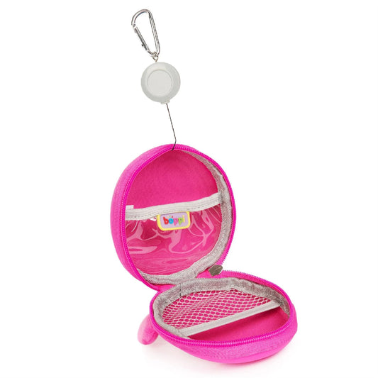 Inside Boppi Tiny Trekker Keychain Pouch Penguin Pink