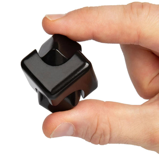 child playing with Bopster Fidget Spinner Cube Black