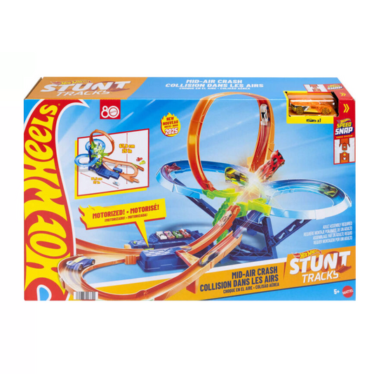 Hot Wheels Stunt Tracks Mid-Air Crash Playset
