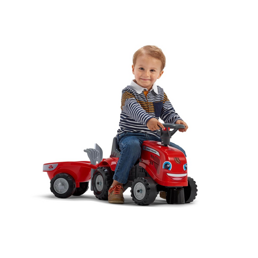 Baby Massey Ferguson Ride-On Tractor with Trailer