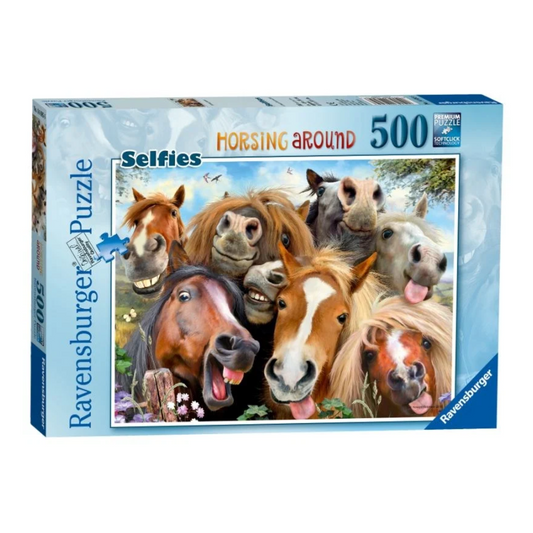 Ravensburger Selfies Horsing Around 500pc puzzle