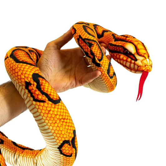 Toys at foys orange plush snake