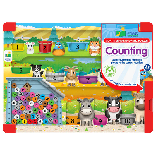 Sort & Learn Magnetic Puzzles Counting Farm