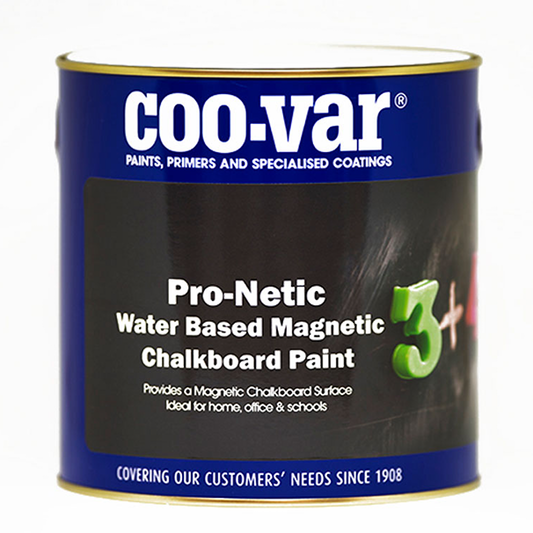Coo-Var Pronetic Magnetic Chalk Board Paint Black 1 Litre