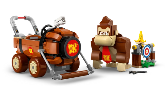 LEGO DK Jumbo vehicle with interactive Mario Kart sounds.