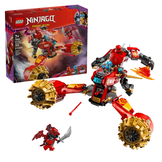 LEGO NINJAGO 71830 Kai’s Mech Storm Rider ninja playset with minifigures.
