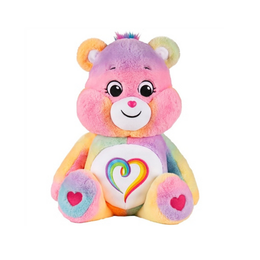 Care Bears Jumbo Plush Togetherness Bear standing upright with a rainbow heart belly badge