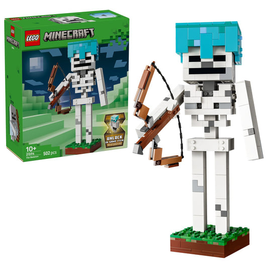 Toys at Foys - LEGO Minecraft 21594 The Skeleton - built model and box