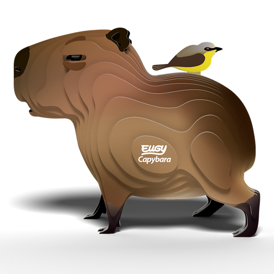 Eugy Capybara 3D puzzle model assembled