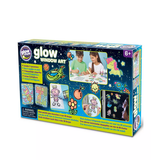 Over 60 design templates for creating glow window art