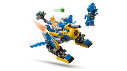 LEGO Sonic 77002 set showcasing the flying mech transformation and battle features.