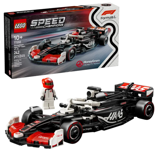 LEGO Speed Champions MoneyGram Haas F1 Team VF-24 toy race car model