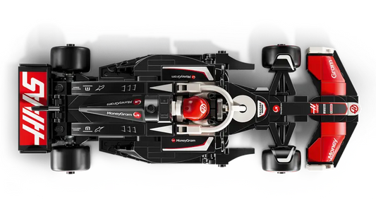 Close-up of LEGO VF-24 cockpit with opening halo bar