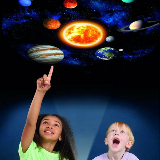 Night Sky Projector displaying a galaxy of stars on the ceiling.