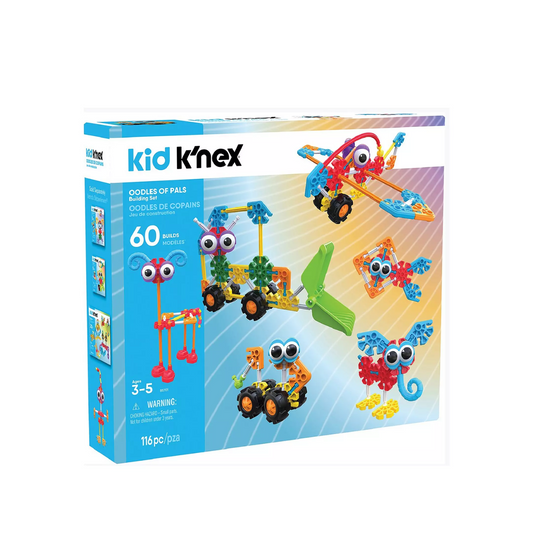 K'NEX Oodles of Pals building set with 116 colorful pieces.