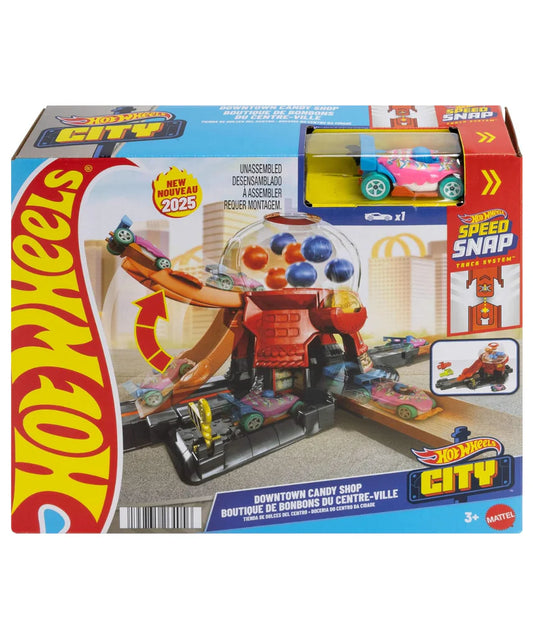 Hot Wheels City Downtown Candy Shop Playset