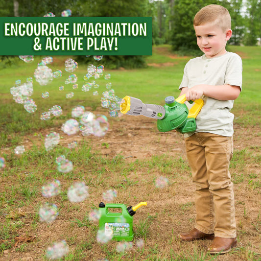 This John Deere motorized toy leaf blower is a fun way to get kids up and moving outside.