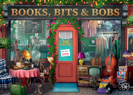 Features the Books, Bits & Bobs artwork