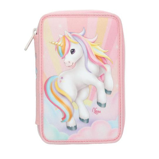 Large unicorn artwork on the front