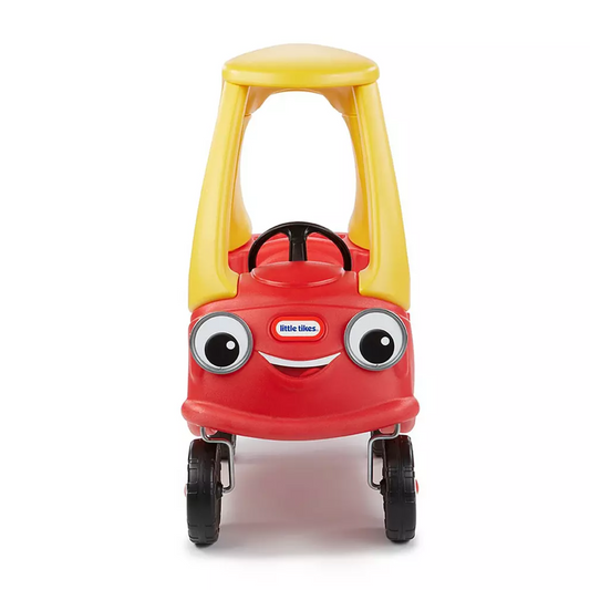 front view of the little tikes red cozy coupe