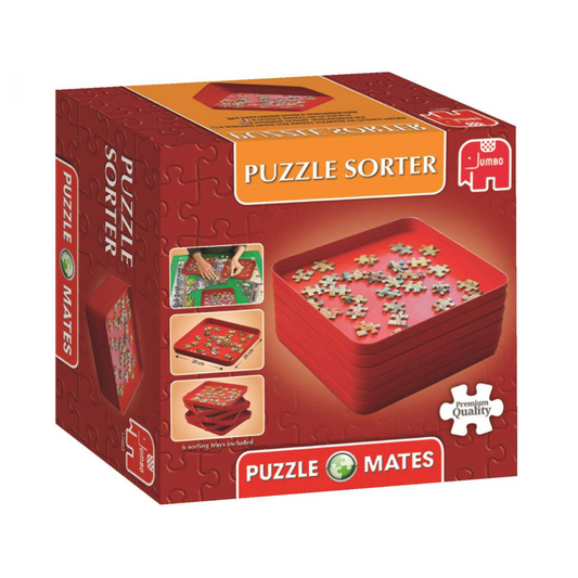 Puzzle Mates Puzzle Sorter 6 Trays in the box