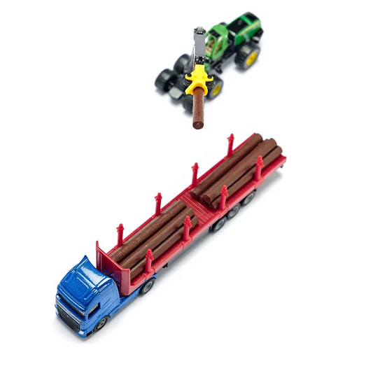 Siku 1:87 Log Transporter Truck compatible with other siku vehicles
