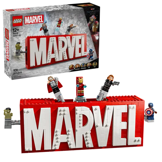 Iron Man, Black Widow, and Captain America minifigures in action.