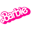 The official Barbie logo in vibrant pink.