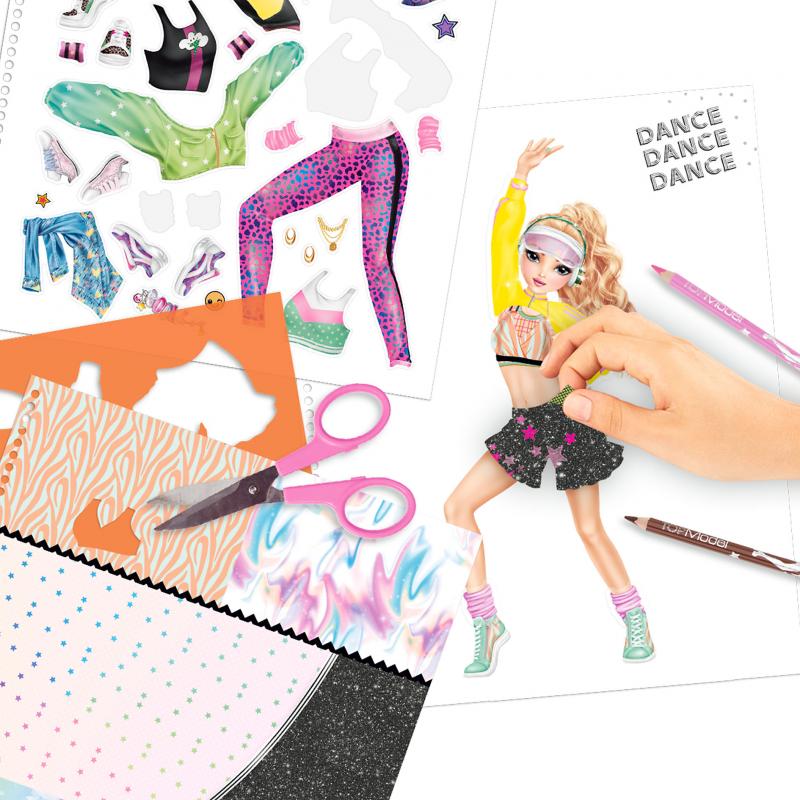 TOPModel DANCE Colouring Book