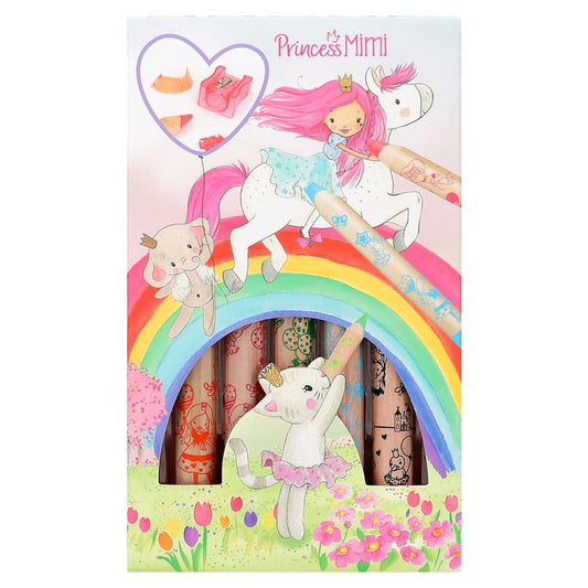 Princess Mimi Colouring Pencils & Sharpener