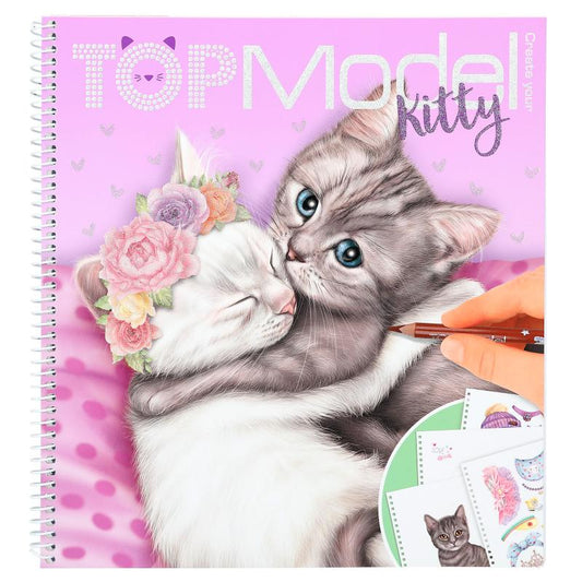 TOPModel Create Your Kitty Colouring Book