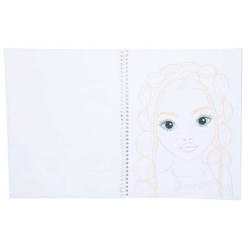 TOPModel Make-Up Colouring Book