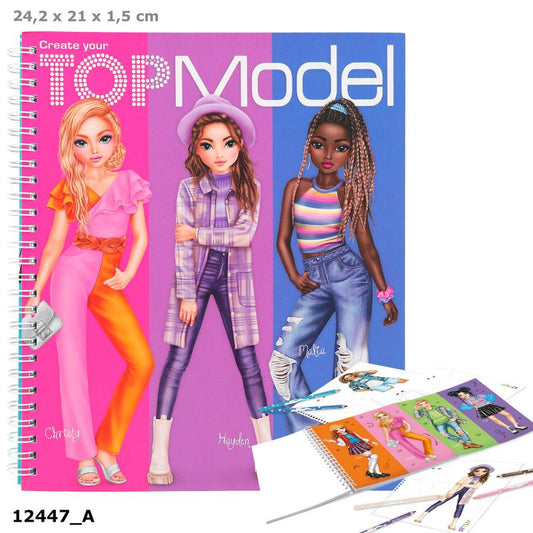 Create Your Own TOPModel Colouring Book