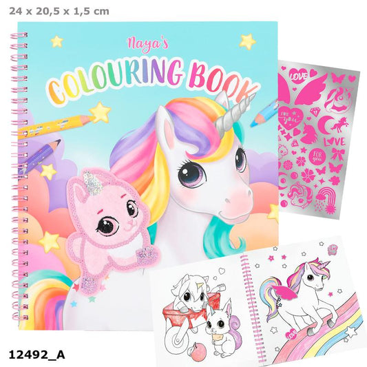 Ylvi Colouring Book With Unicorn And Sequins