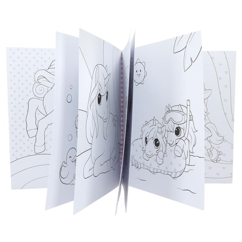 Ylvi Colouring Book With Unicorn And Sequins