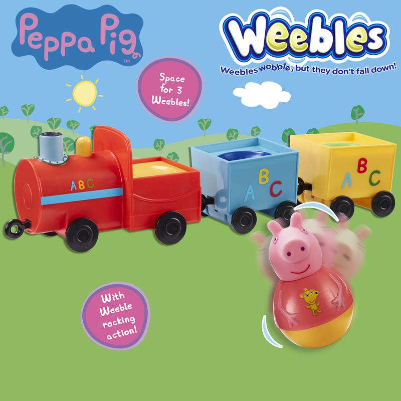 Weebles - Peppa Pig Push-Along Wibbily Train