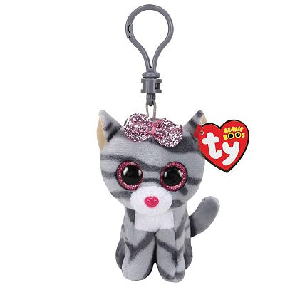 TY 35043 Beanie Boo's Clip Grey Cat Kiki