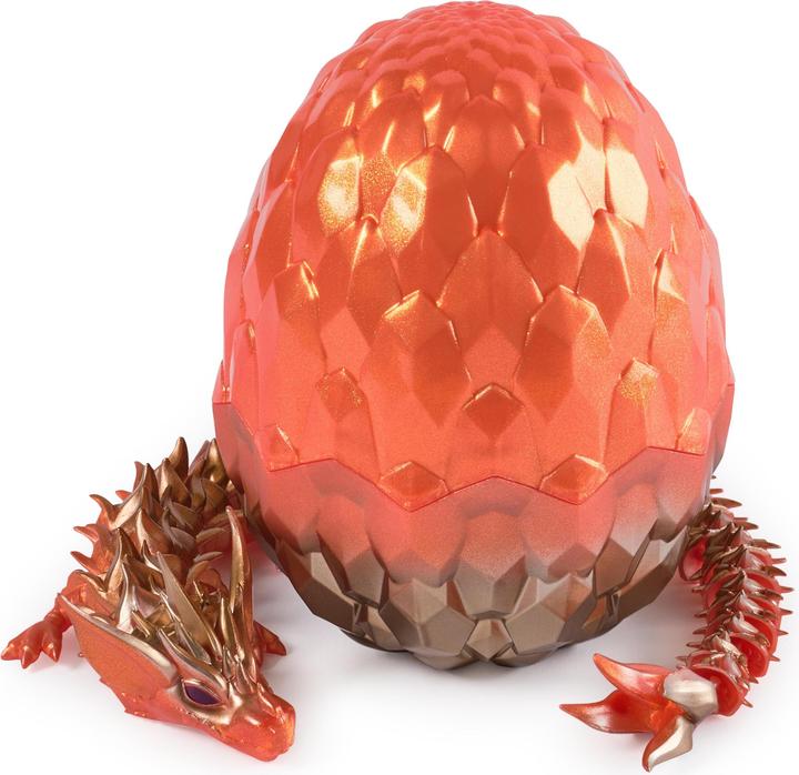 CrystaLynx Dragons 32cm Articulated Dragon Mystery Egg – box and contents