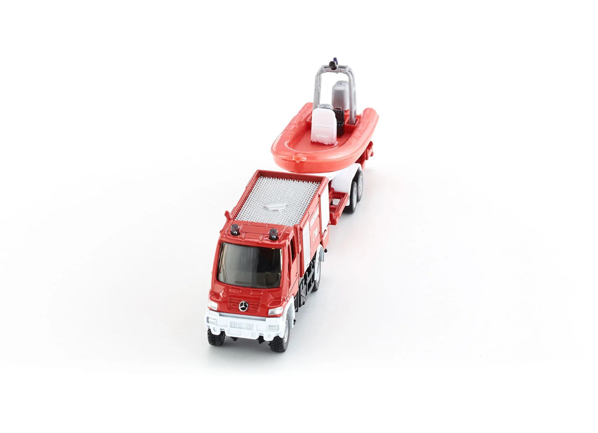 Siku 1:87 Unimog Fire Engine with Boat